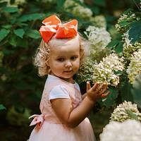 Naglavni okrasek pentlja - trak (roza rdeča)