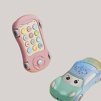 Multifunkcijski avtomobilček za najmlajše (roza-vijoličen/zeleno-moder)